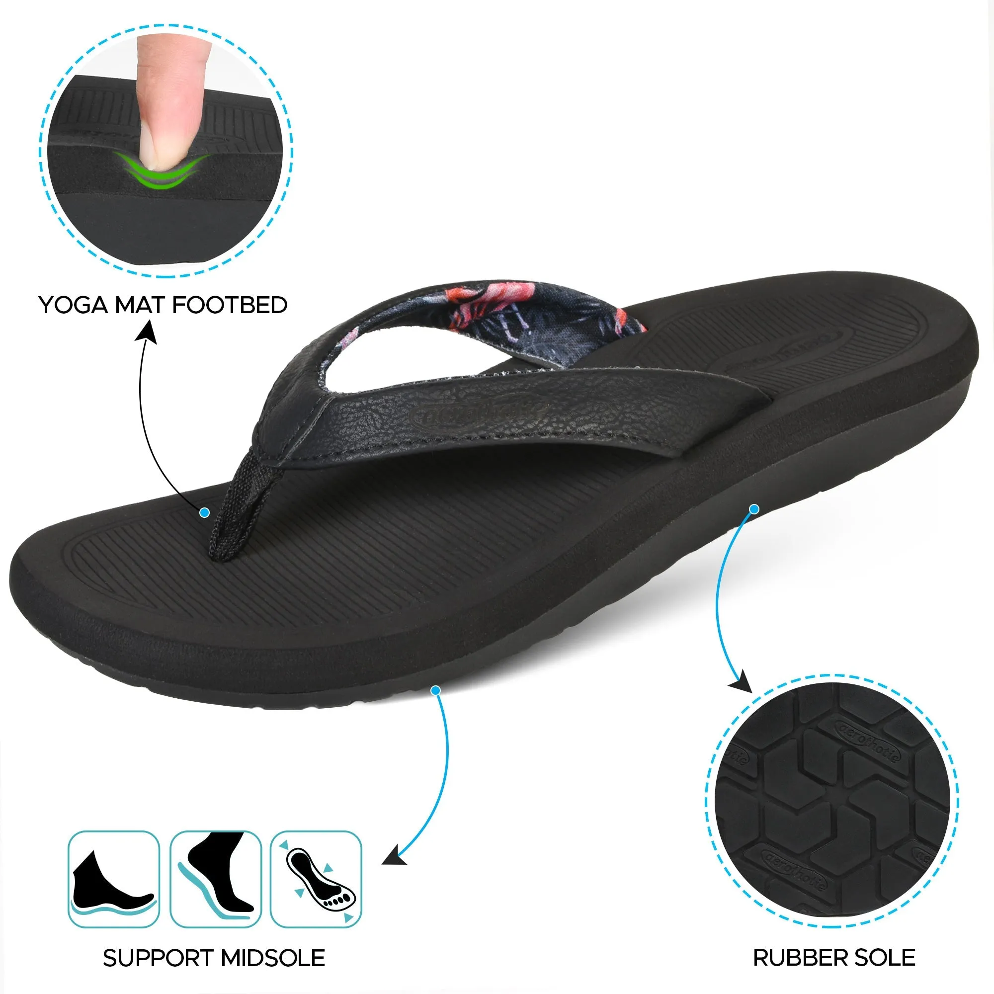 Aerothotic - Breeze Arch Support Thong Ladies Walking Sandals