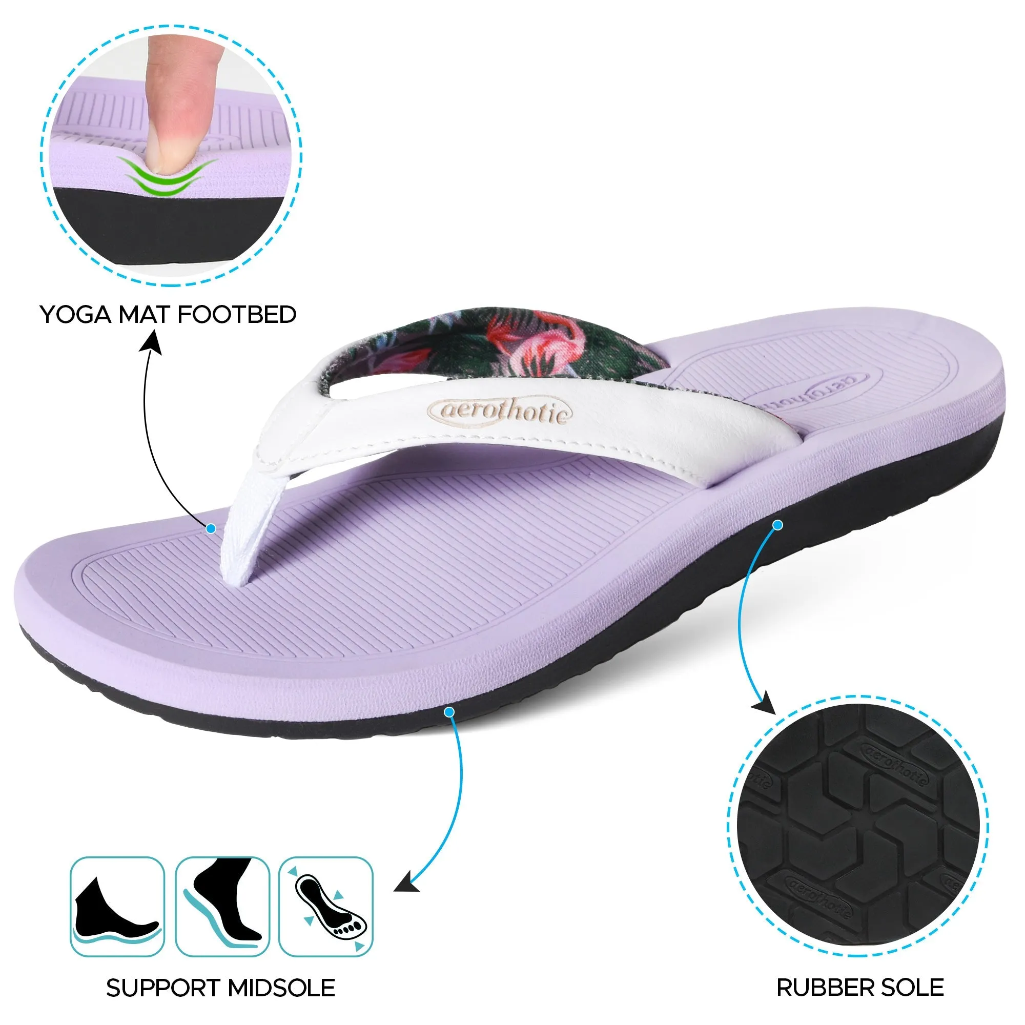 Aerothotic - Breeze Arch Support Thong Ladies Walking Sandals