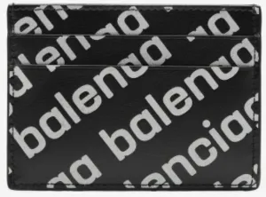 Balenciaga Common Reflective Print Cash Card Holder