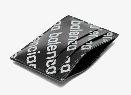 Balenciaga Common Reflective Print Cash Card Holder