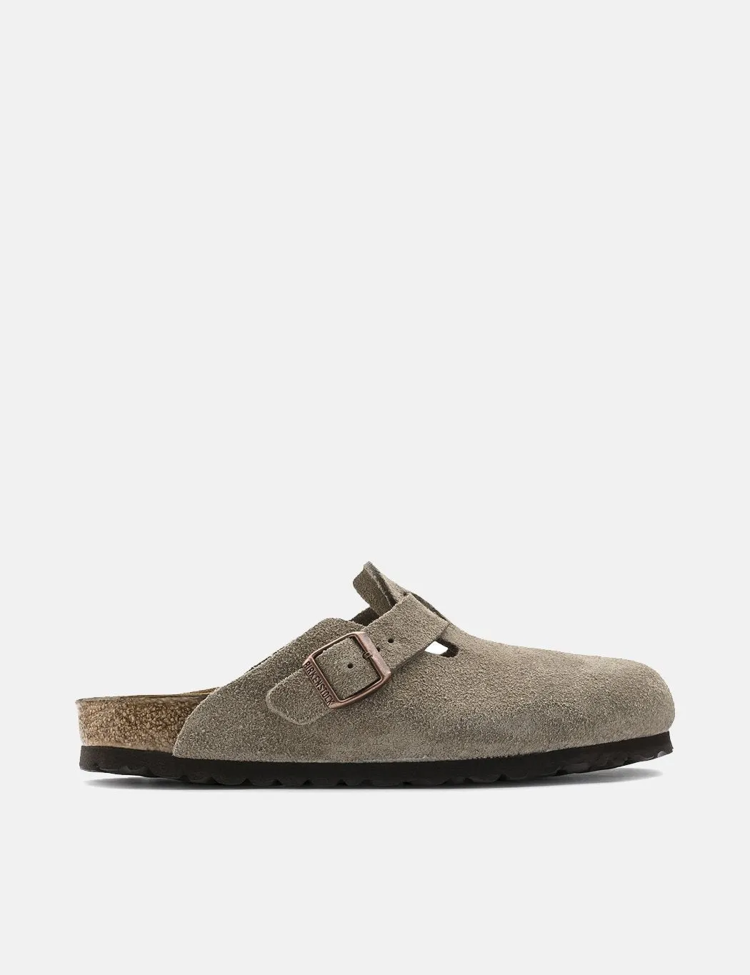 Birkenstock Boston Suede Leather (Regular) - Taupe