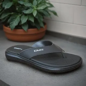 Black slipper for men