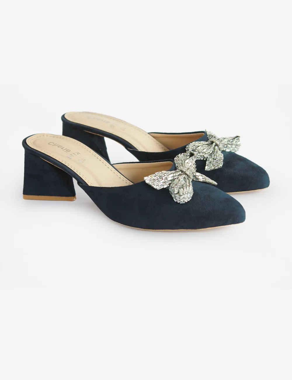 Blue | Heel Fancy Slippers for women