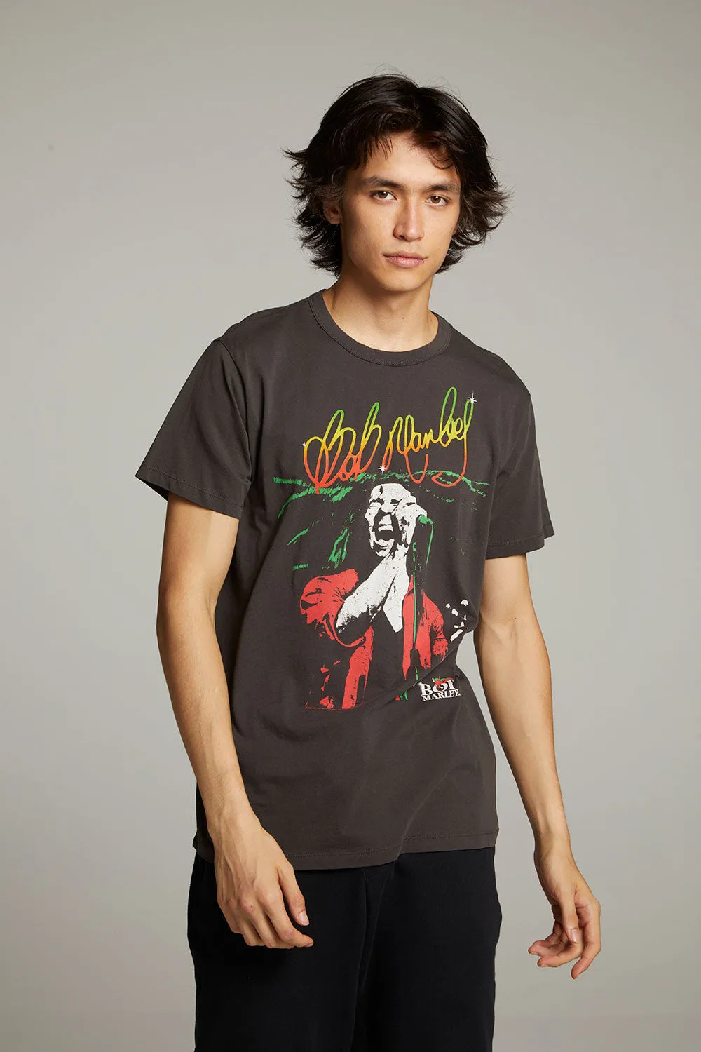 Bob Marley Live On Stage Crew Neck Tee