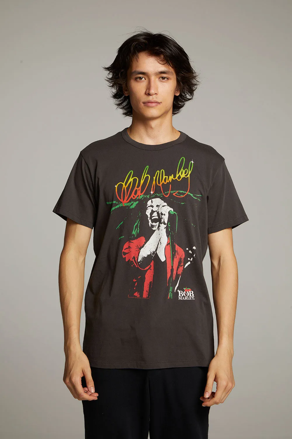 Bob Marley Live On Stage Crew Neck Tee