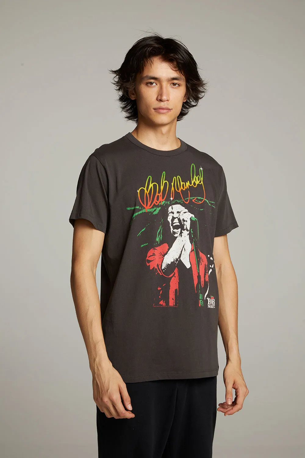 Bob Marley Live On Stage Crew Neck Tee