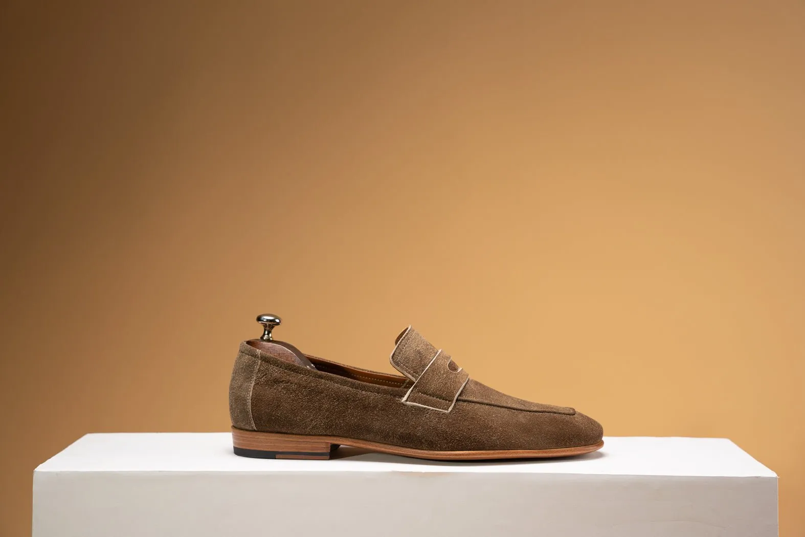 BOSPHORUS LEATHER LOAFER - CAPRICORN COFFEE