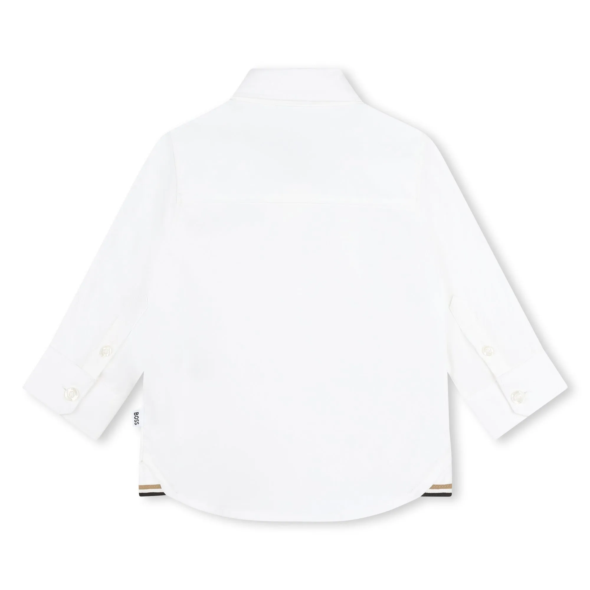 BOSS KIDSWEAR Infant White Oxford Long Sleeve Shirt