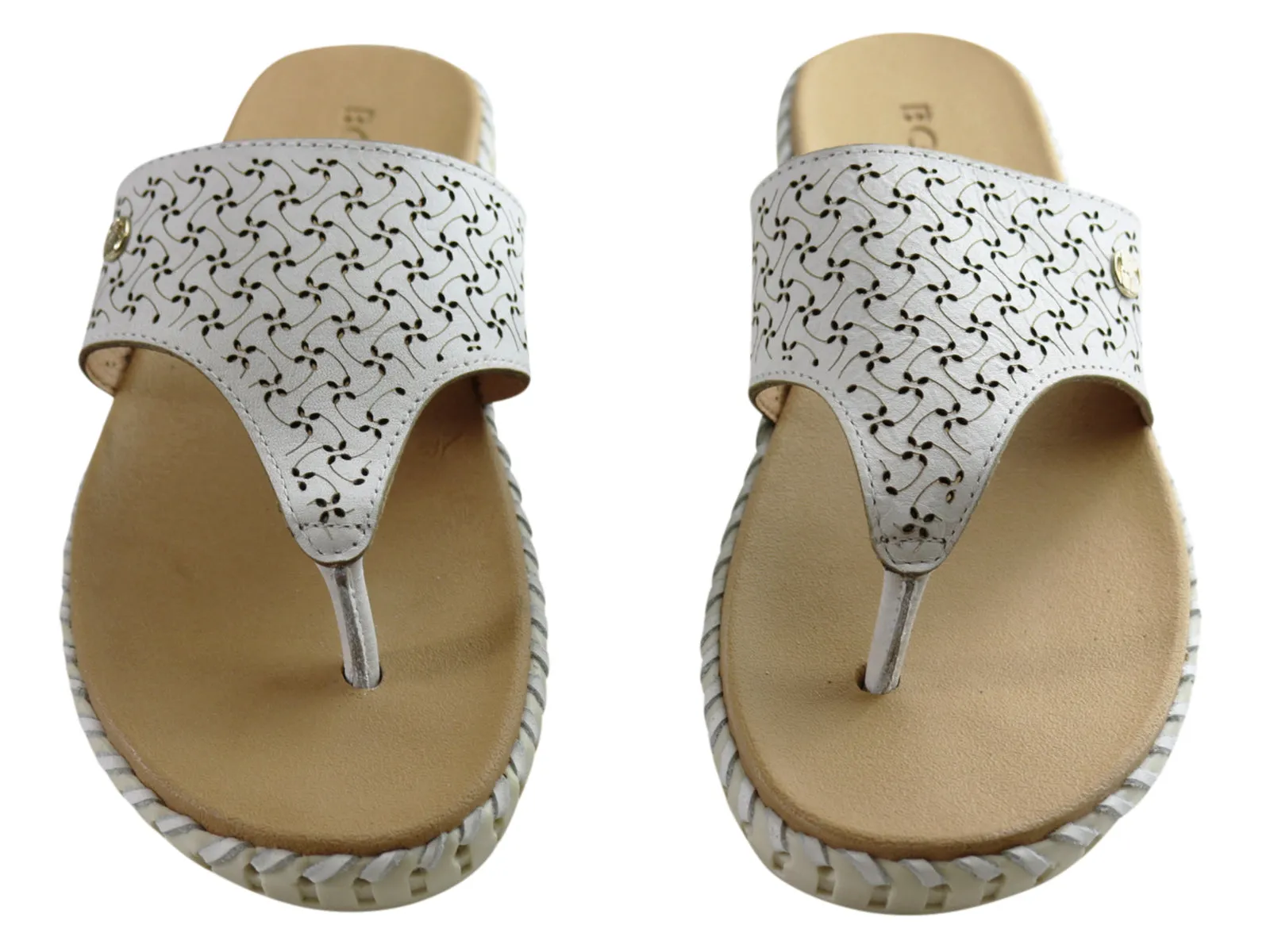 Bottero Bahamas Womens Comfort Leather Thongs Made In Brazil