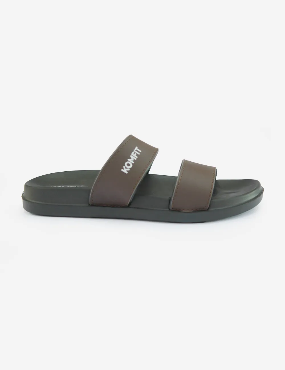 Brown | Double Strap Slippers for men