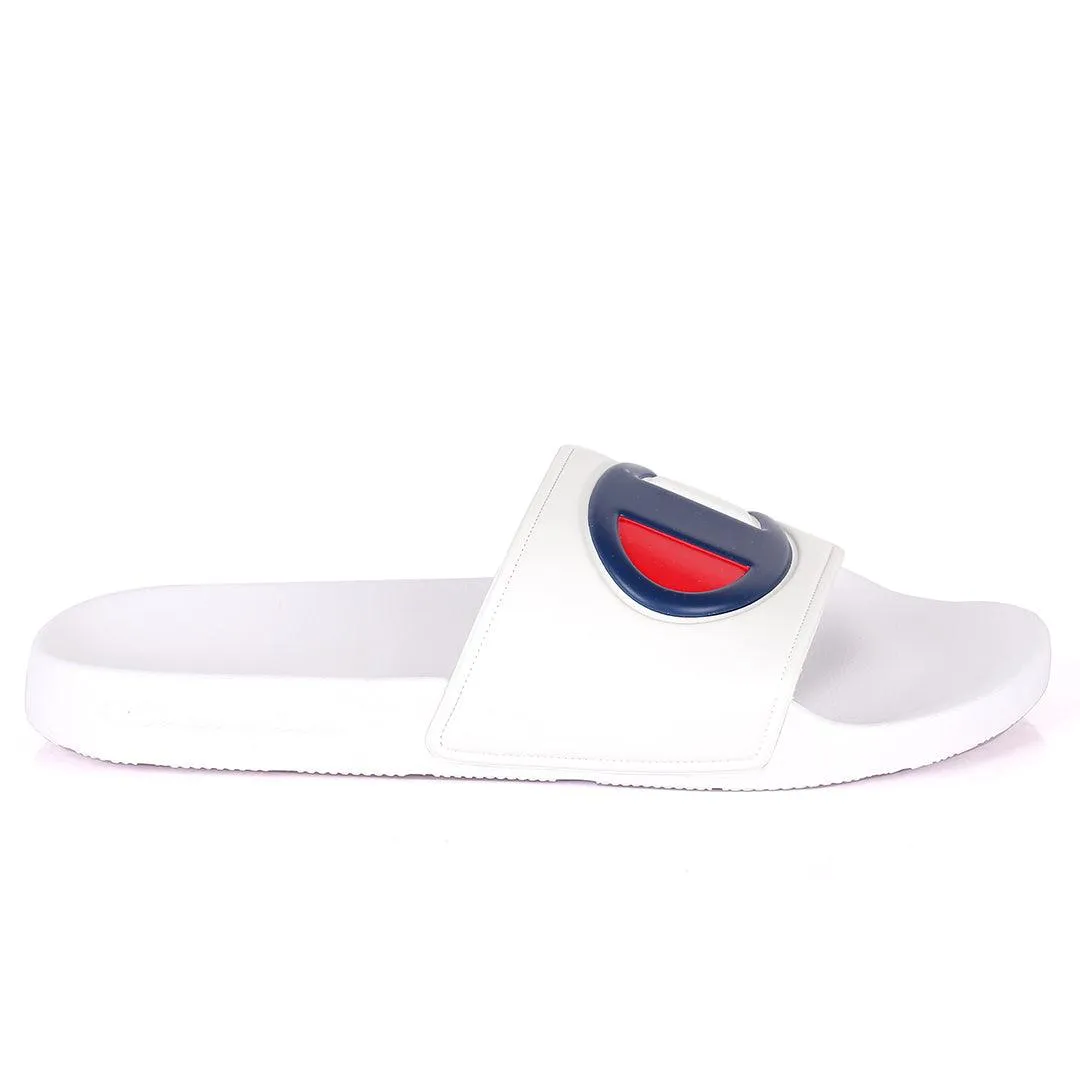 Champ Life Circle Logo Ipo Men's Slides -White