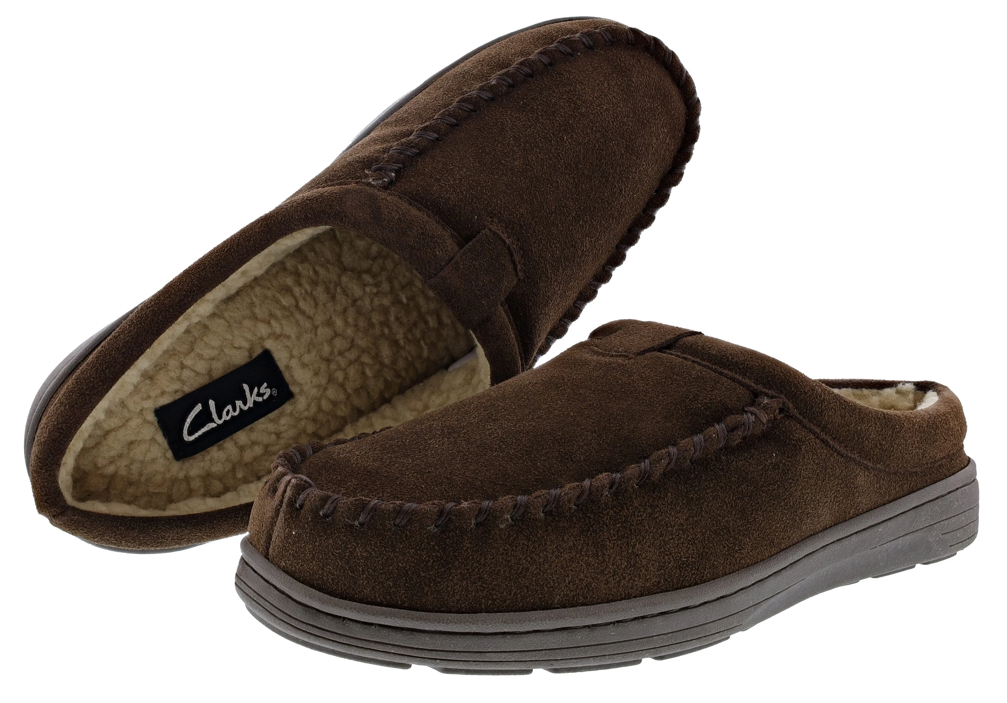 Clarks Men’s Slipper Suede Leather BLM19021 Indoor & Outdoor House Slipper