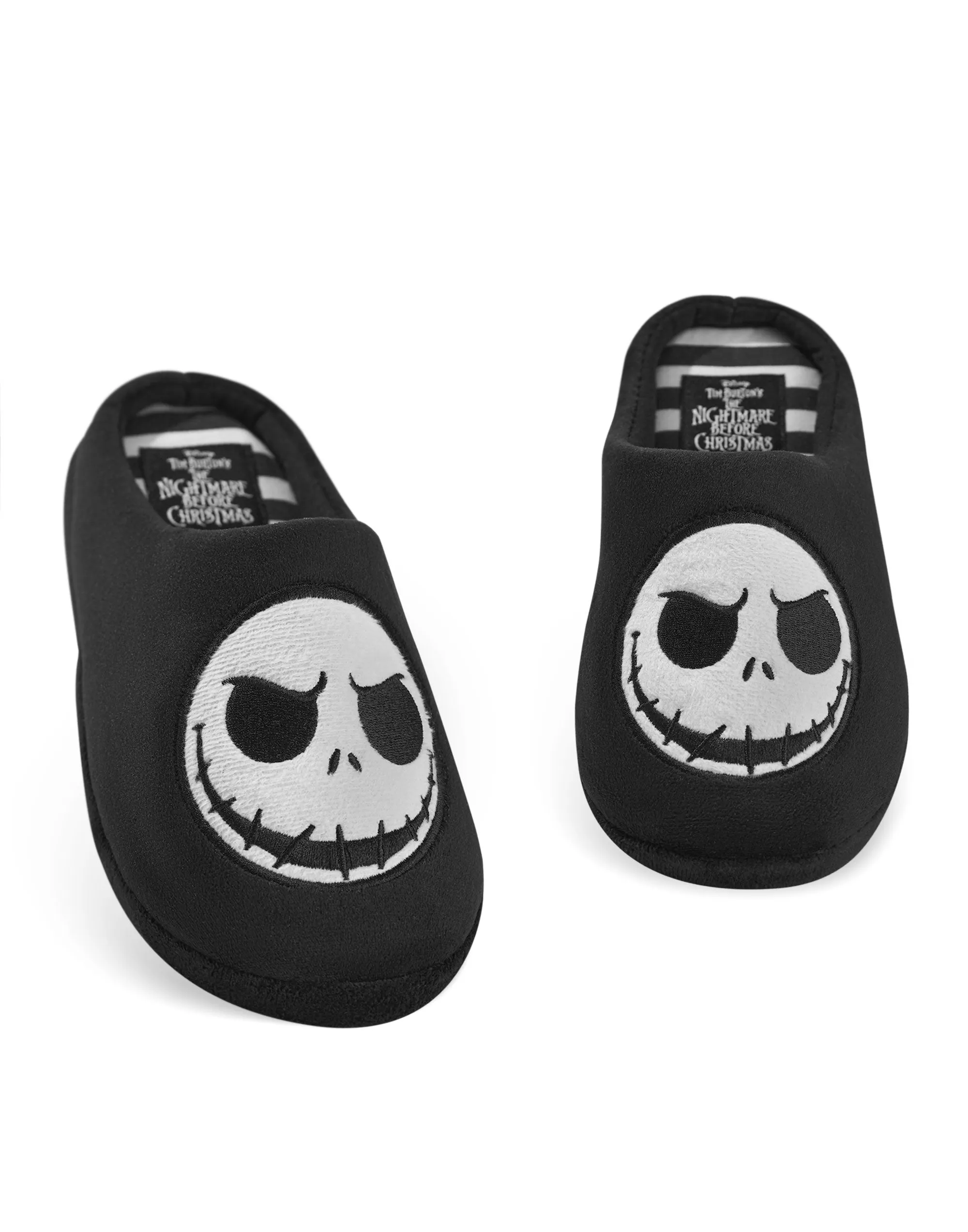 Disney Jack Skellington Unisex Black Mule Slippers