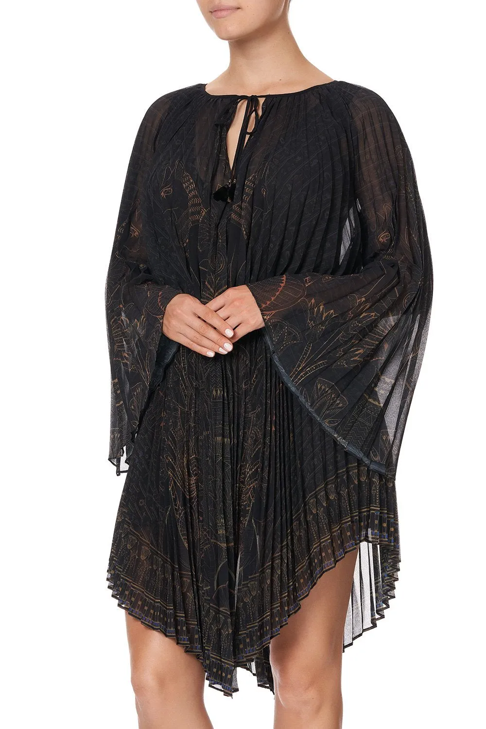 DOUBLE LAYER PLEATED DRESS COBRA KING