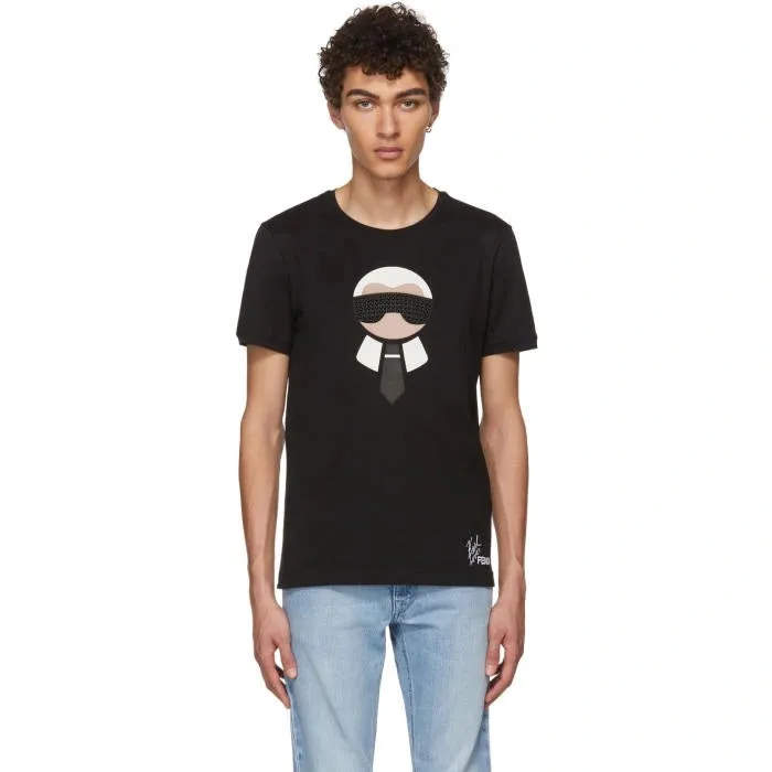 Fendi New Karlito Black T-Shirt