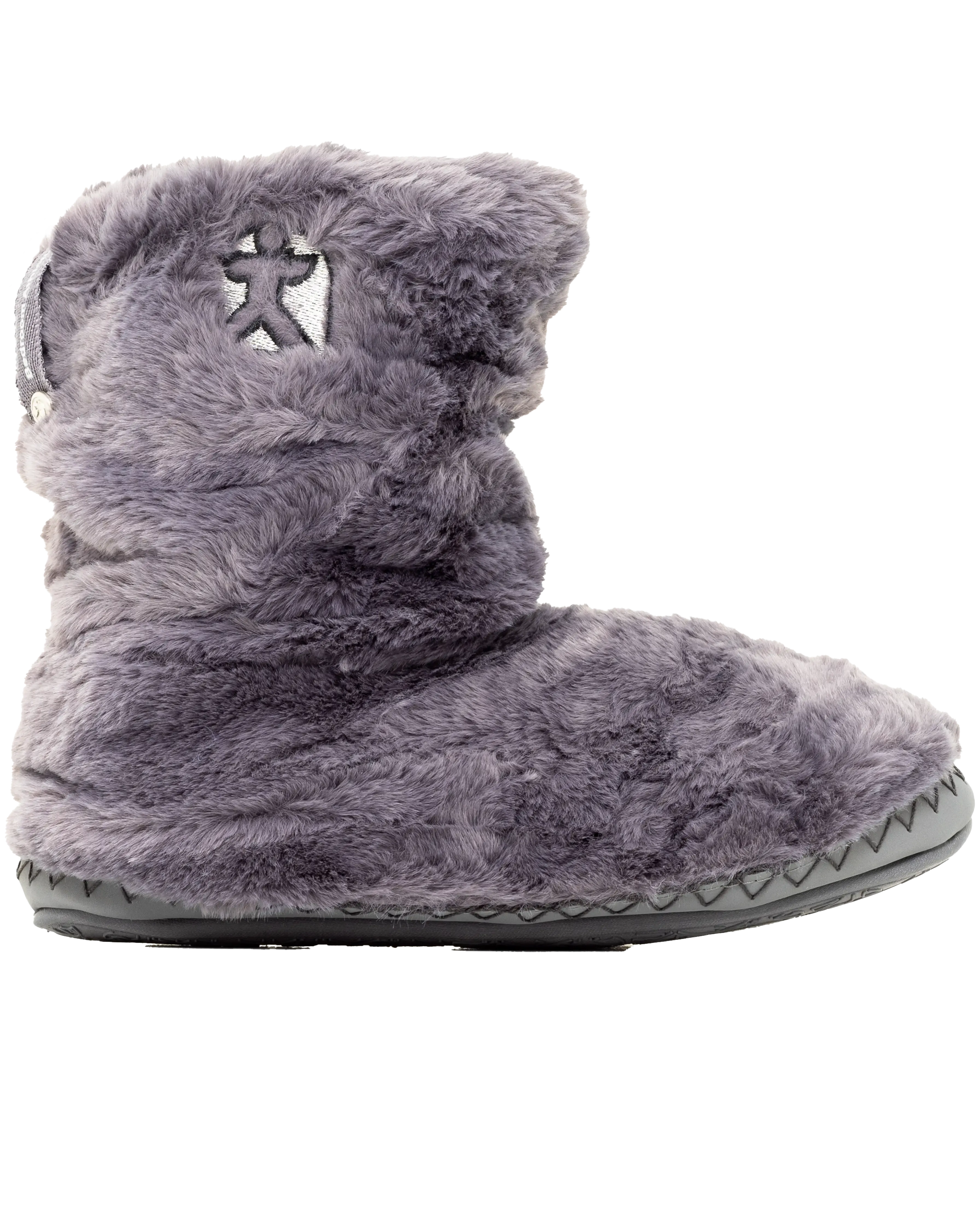 Gisele High Density Faux Fur Rouched Slipper Boots in Ink