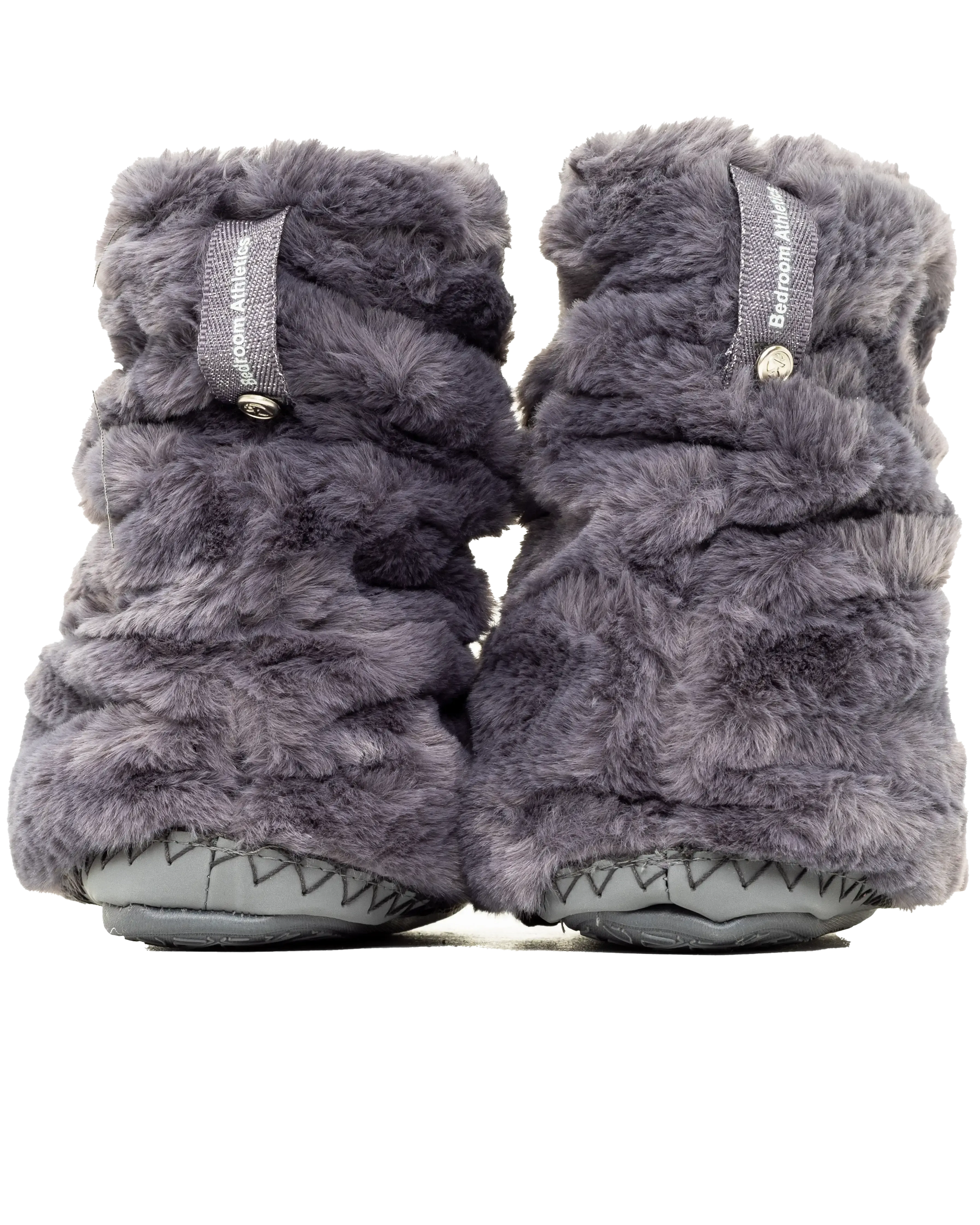 Gisele High Density Faux Fur Rouched Slipper Boots in Ink