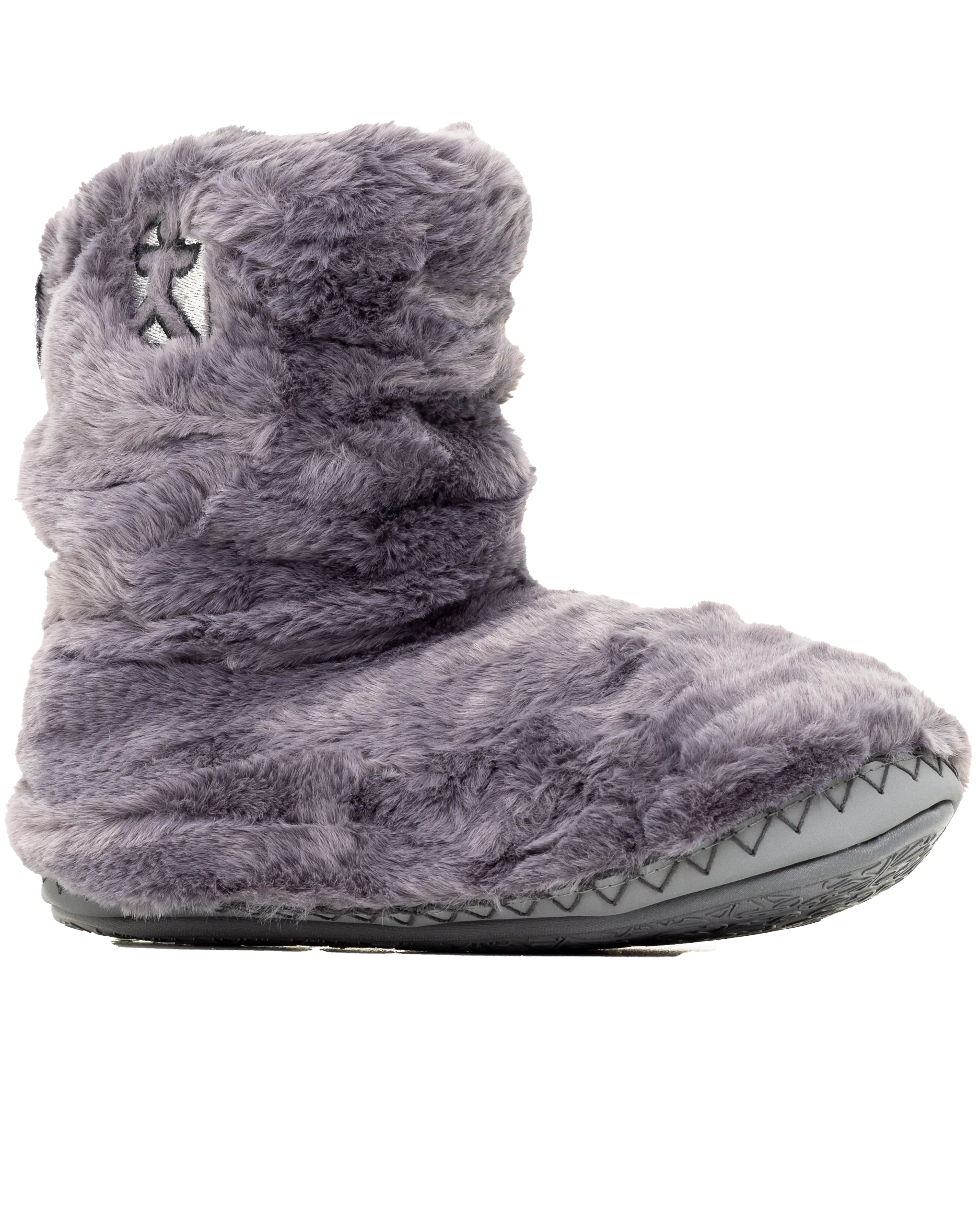 Gisele High Density Faux Fur Rouched Slipper Boots in Ink