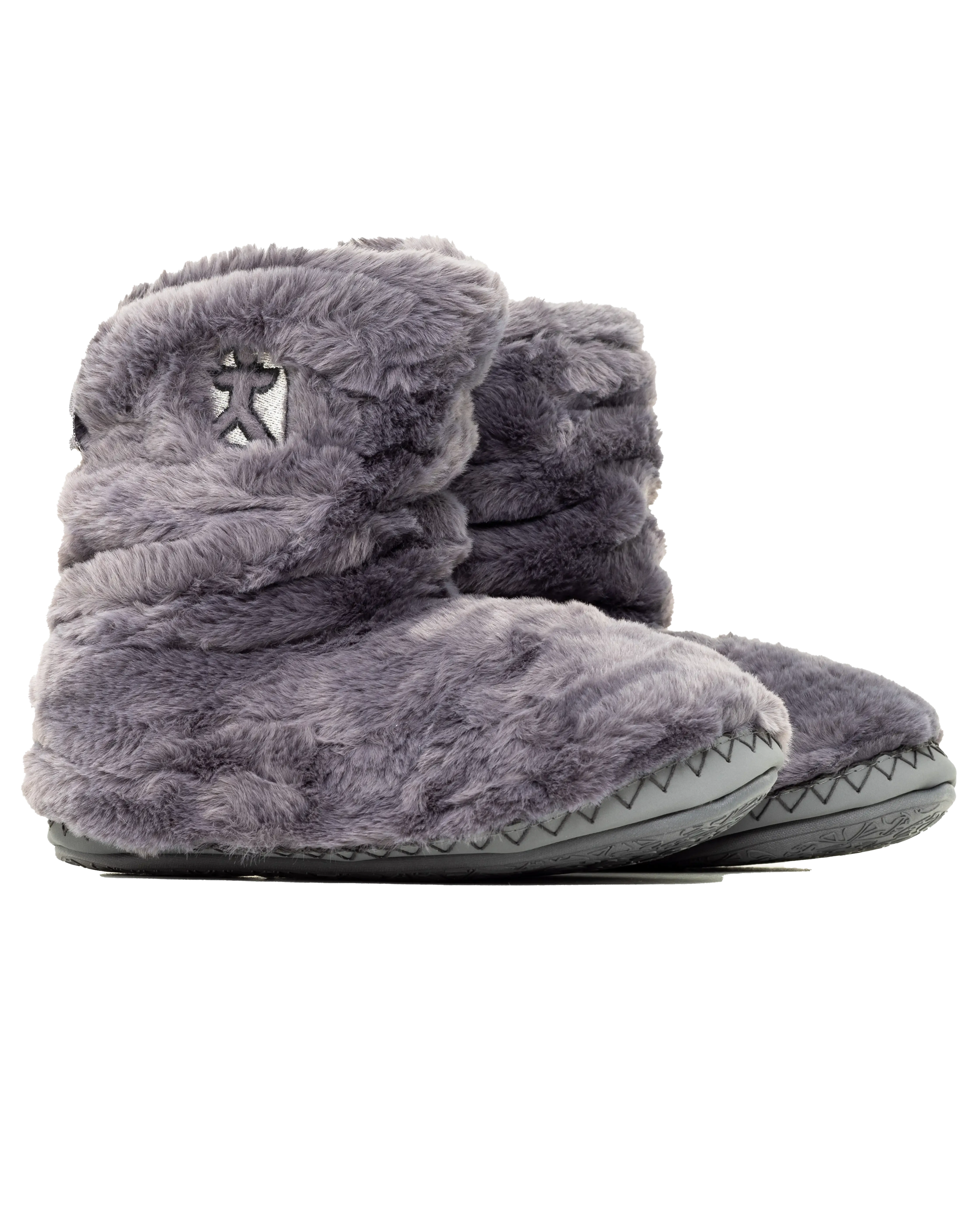 Gisele High Density Faux Fur Rouched Slipper Boots in Ink