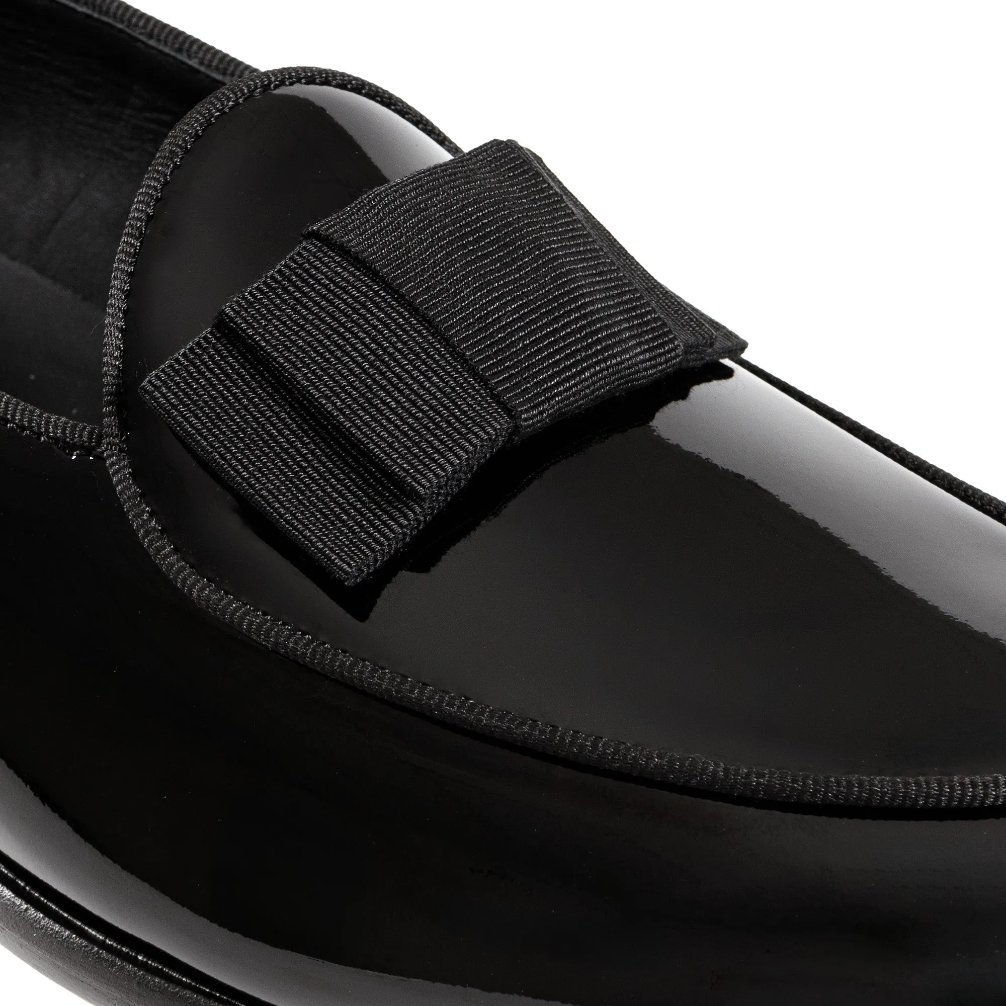 HENRY SARTORIAL Patent Leather Dress Shoes BLACK