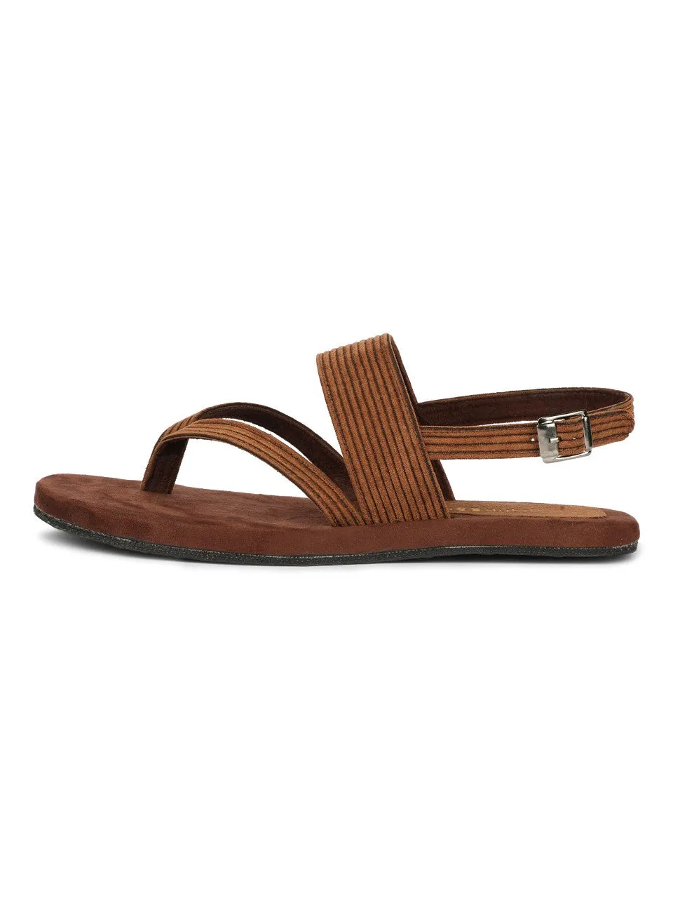 Hiver Thong-Strap Corduroy Sandals Men