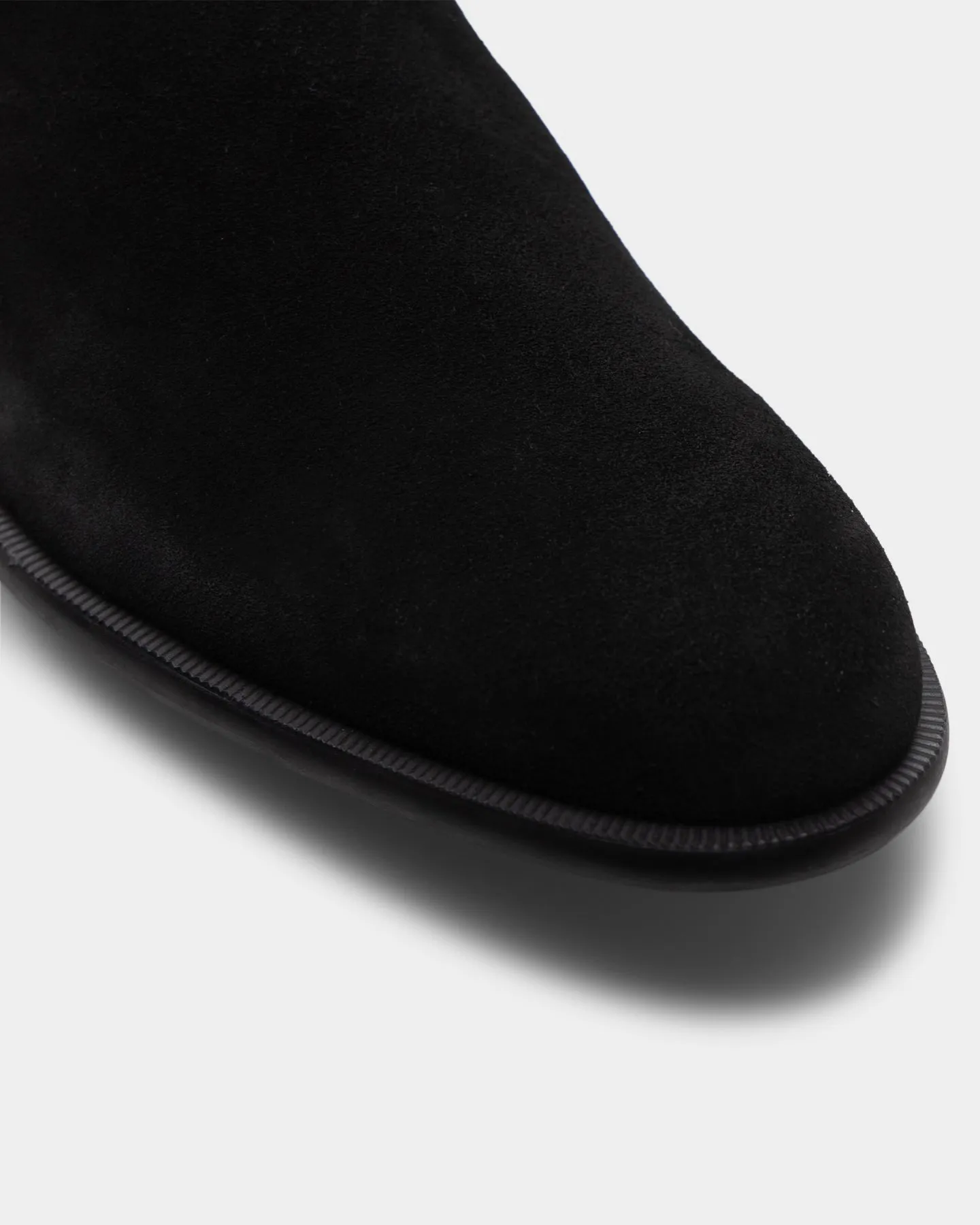 Hugo Boss Kyron Chelsea Suede Boots Black