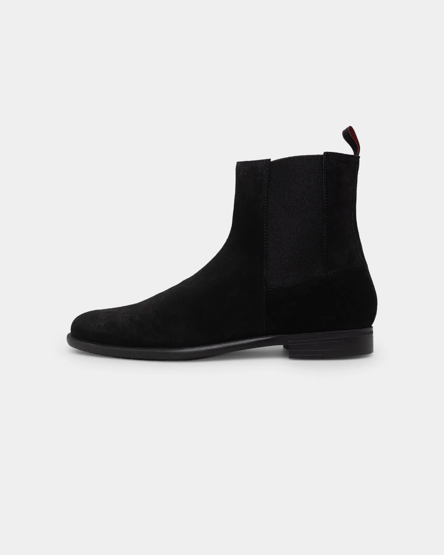 Hugo Boss Kyron Chelsea Suede Boots Black