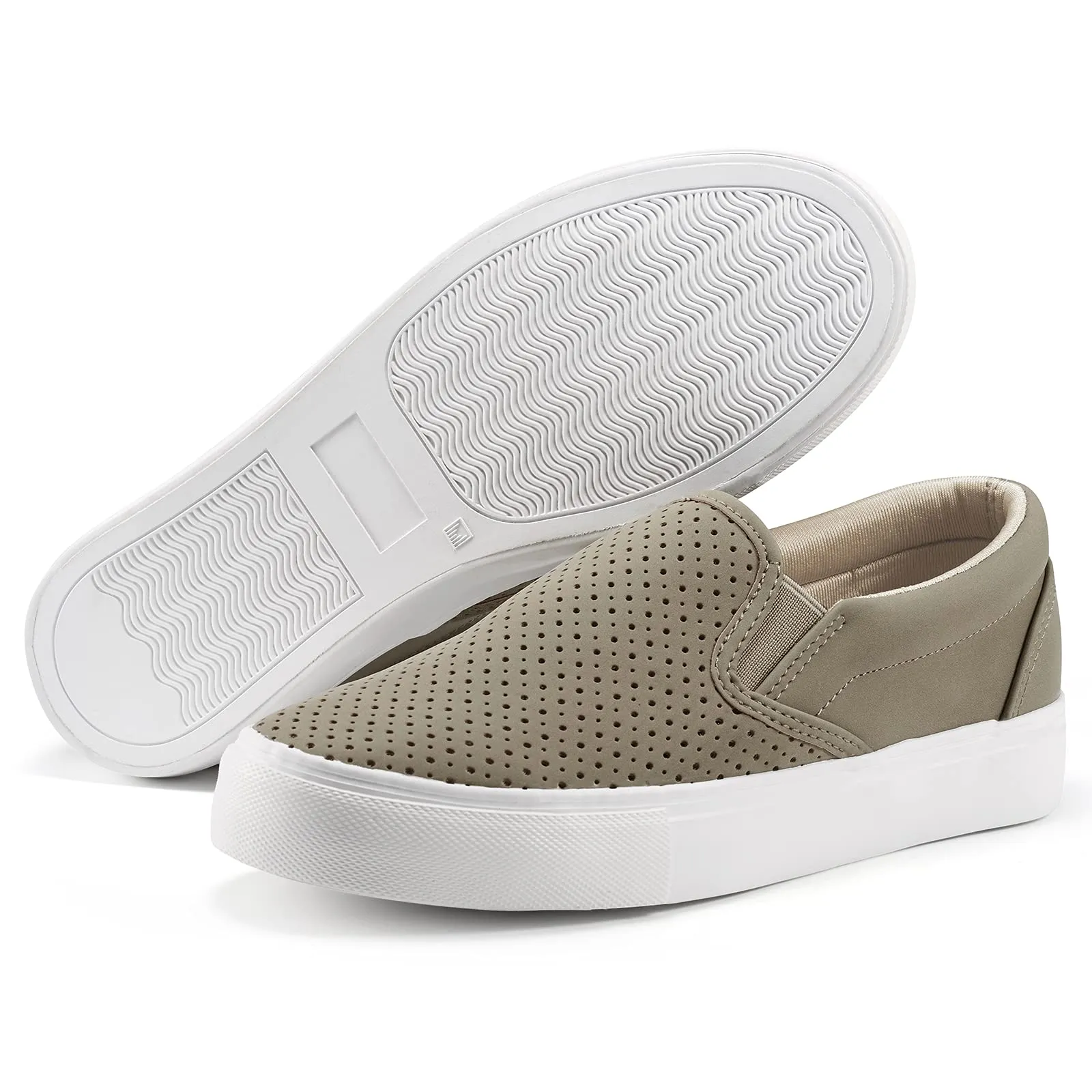 JENN ARDOR Women Breathable Slip-On Sneakers