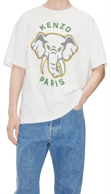 Kenzo Elephant Oversized T-Shirt White