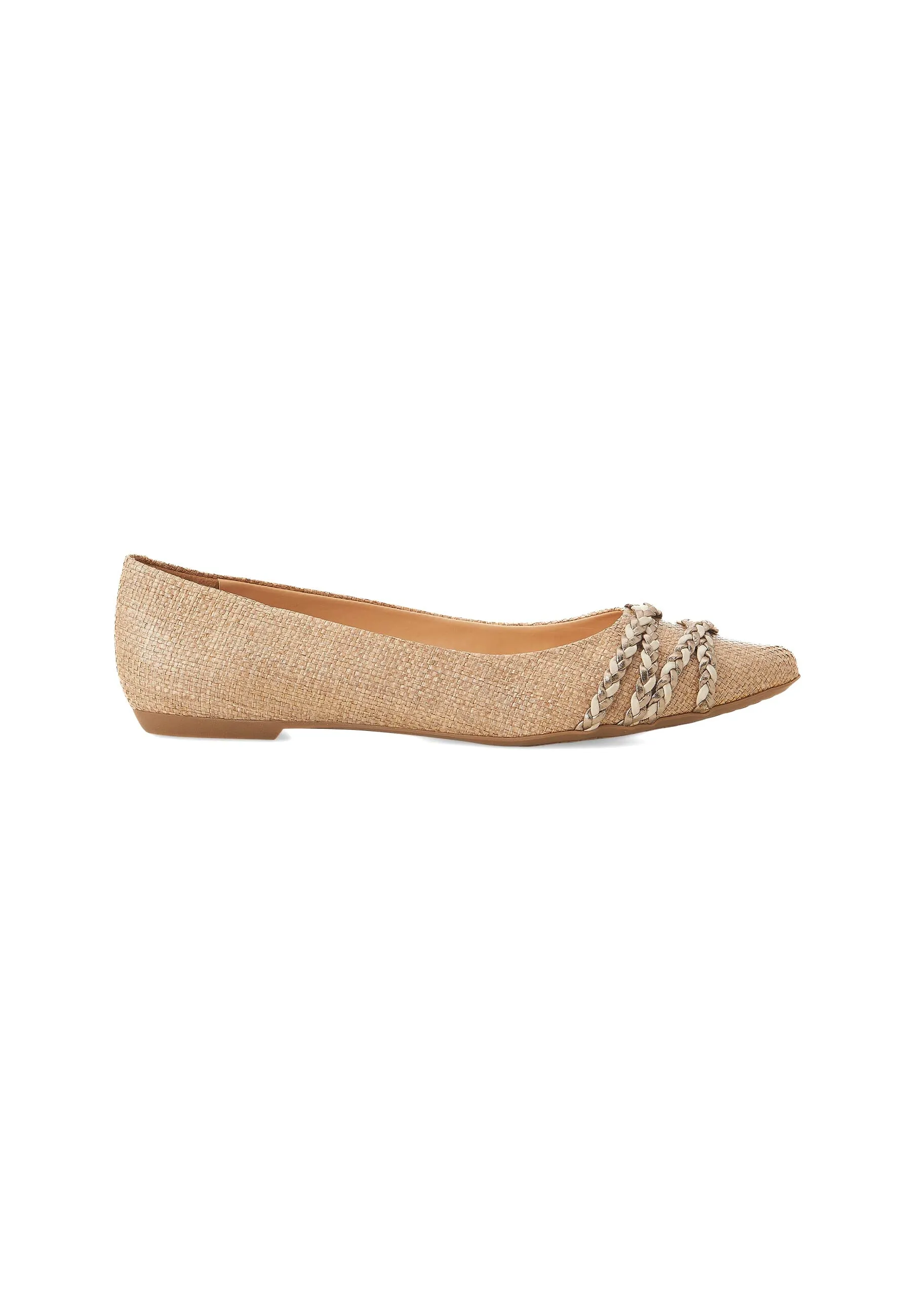 Ladies Sophisticated Flexible Ballerinas in Beige