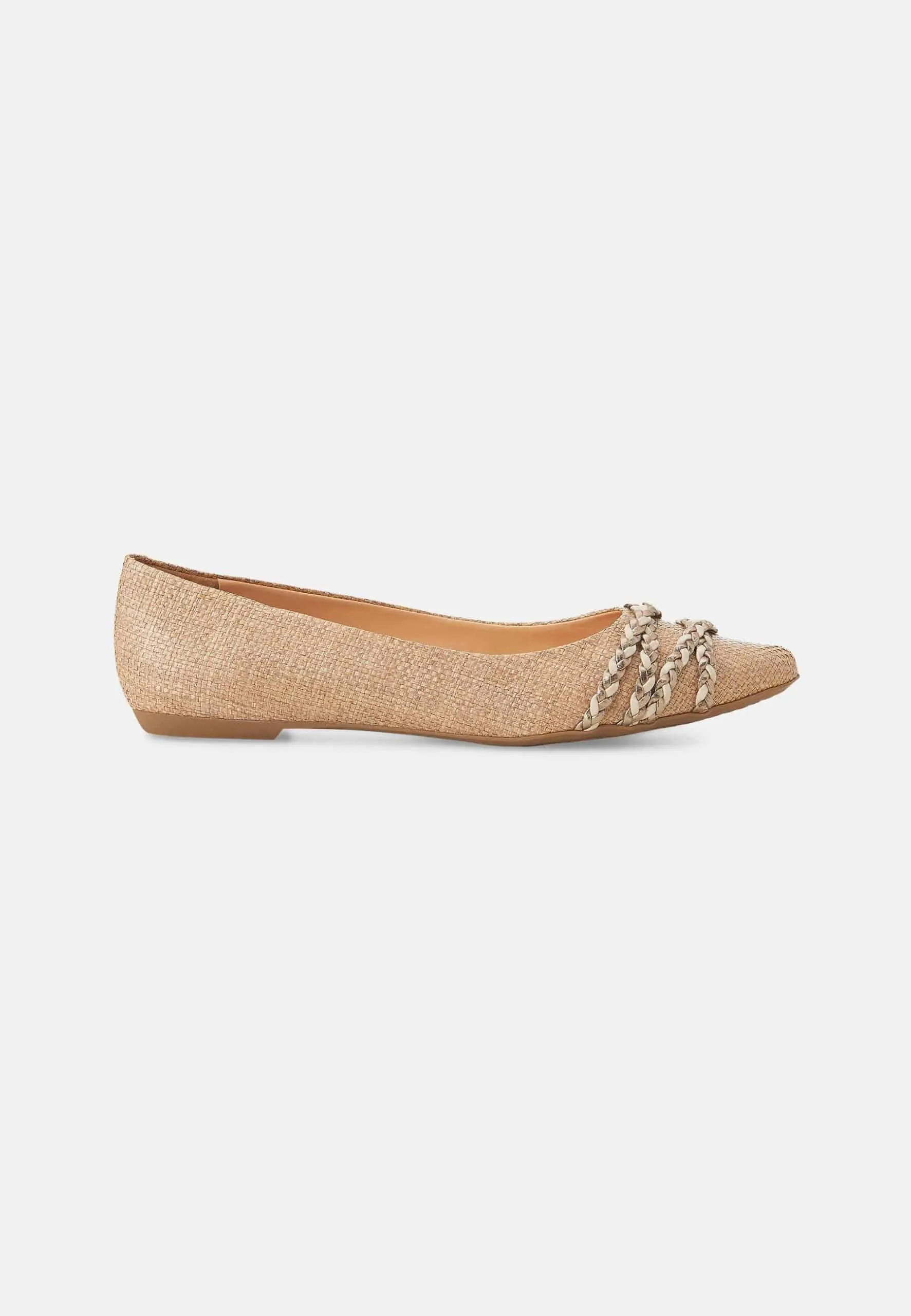 Ladies Sophisticated Flexible Ballerinas in Beige