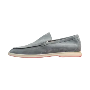 Loro Piana Summer Walks Suede Lightgrey