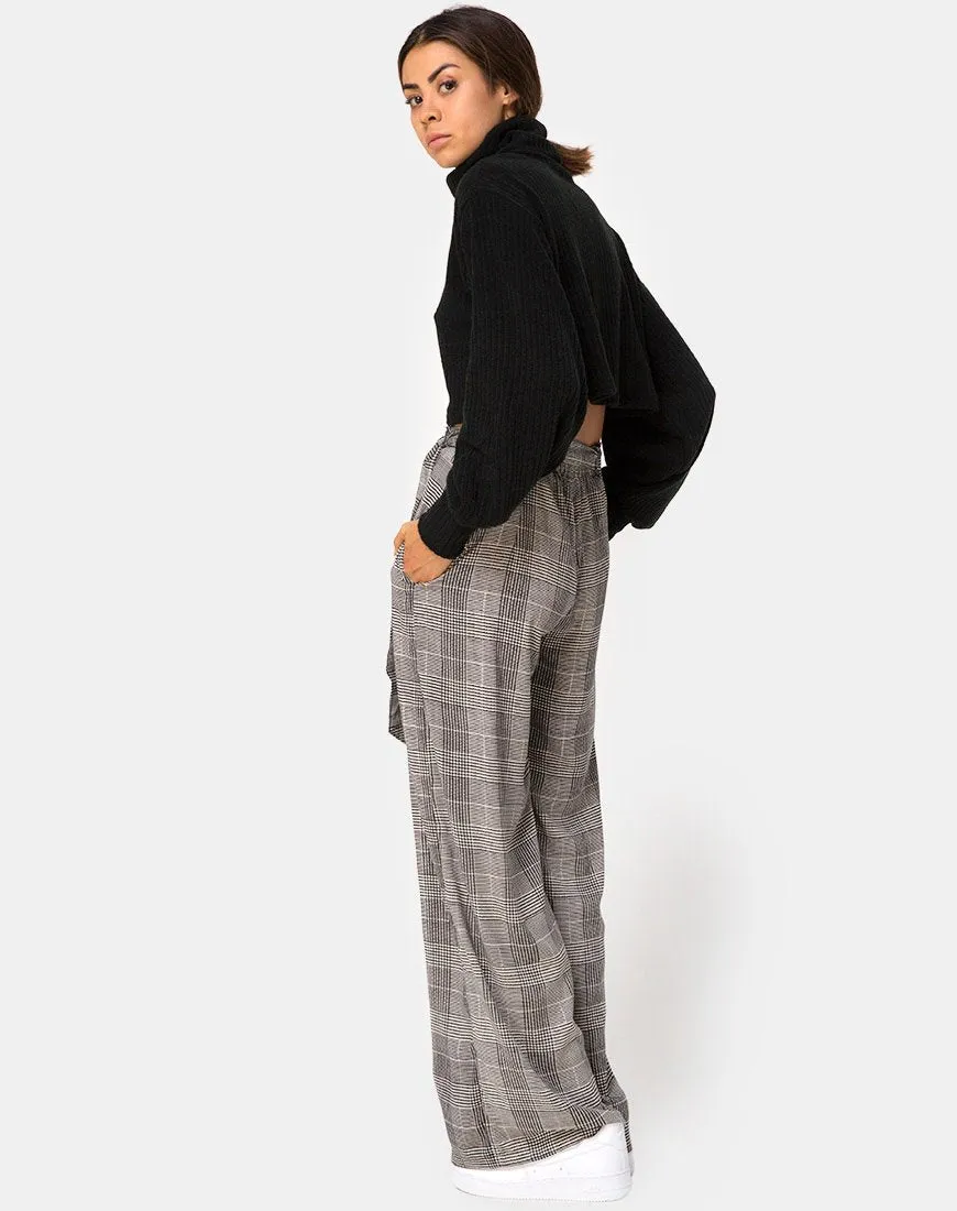 Majustie Highwaist Trouser in Charles Check Grey