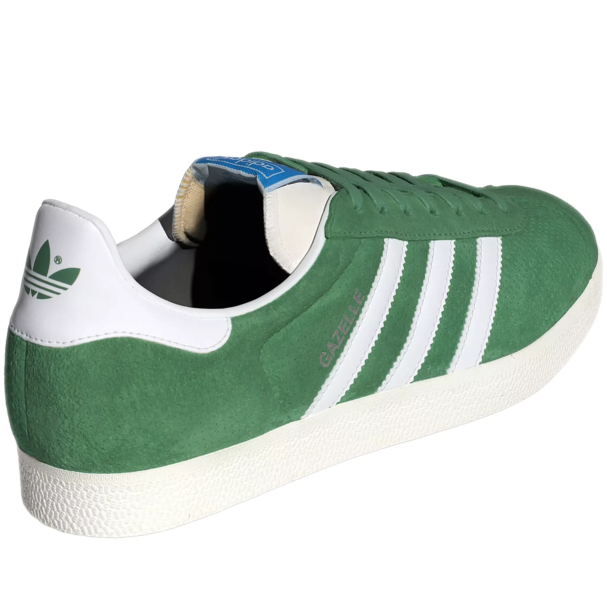 Men's Adidas Gazelle Shoes - Green / white