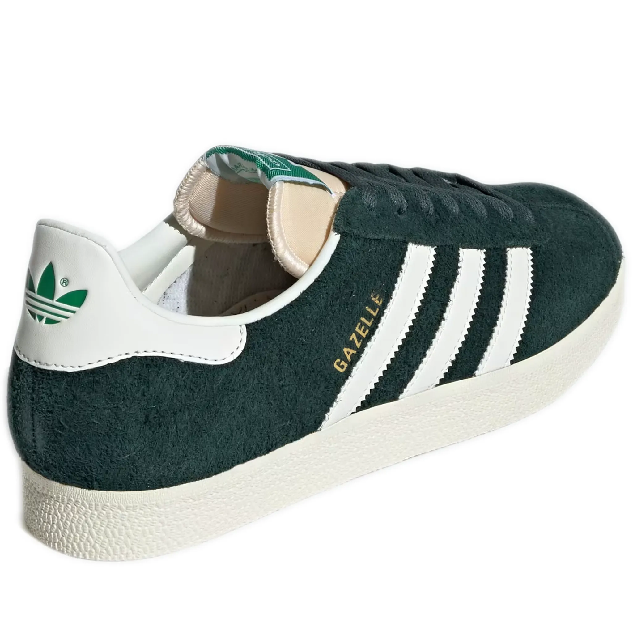 Men's Adidas Gazelle Shoes - Mineral Green / Off White / Cream White