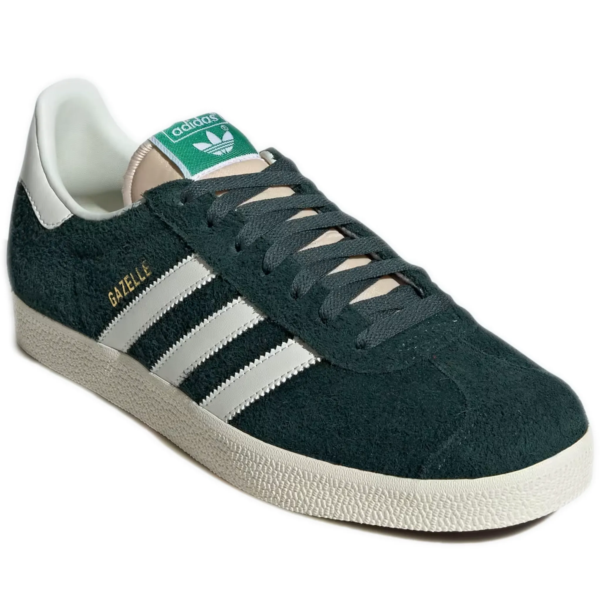 Men's Adidas Gazelle Shoes - Mineral Green / Off White / Cream White