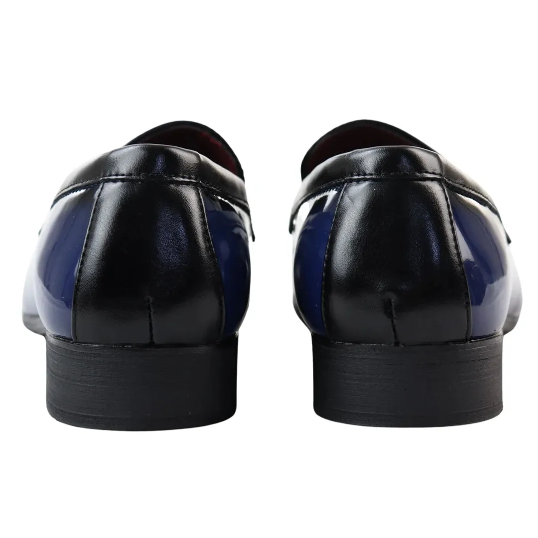 Men's Patent Tassel Slip On Loafers