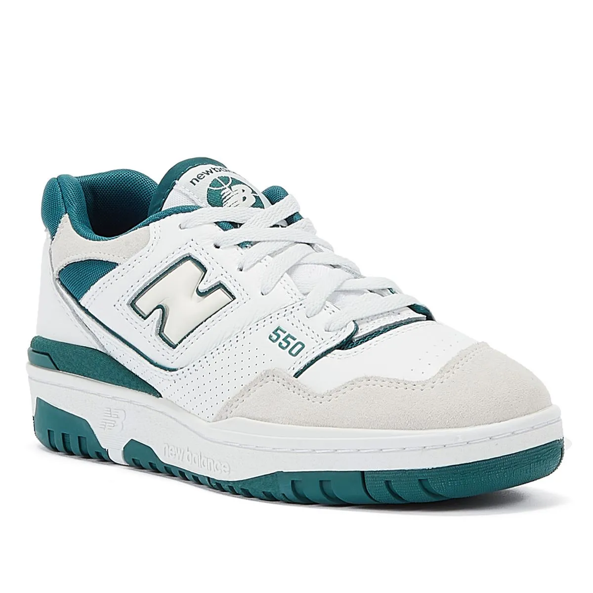 New Balance 550 White/Green Trainers