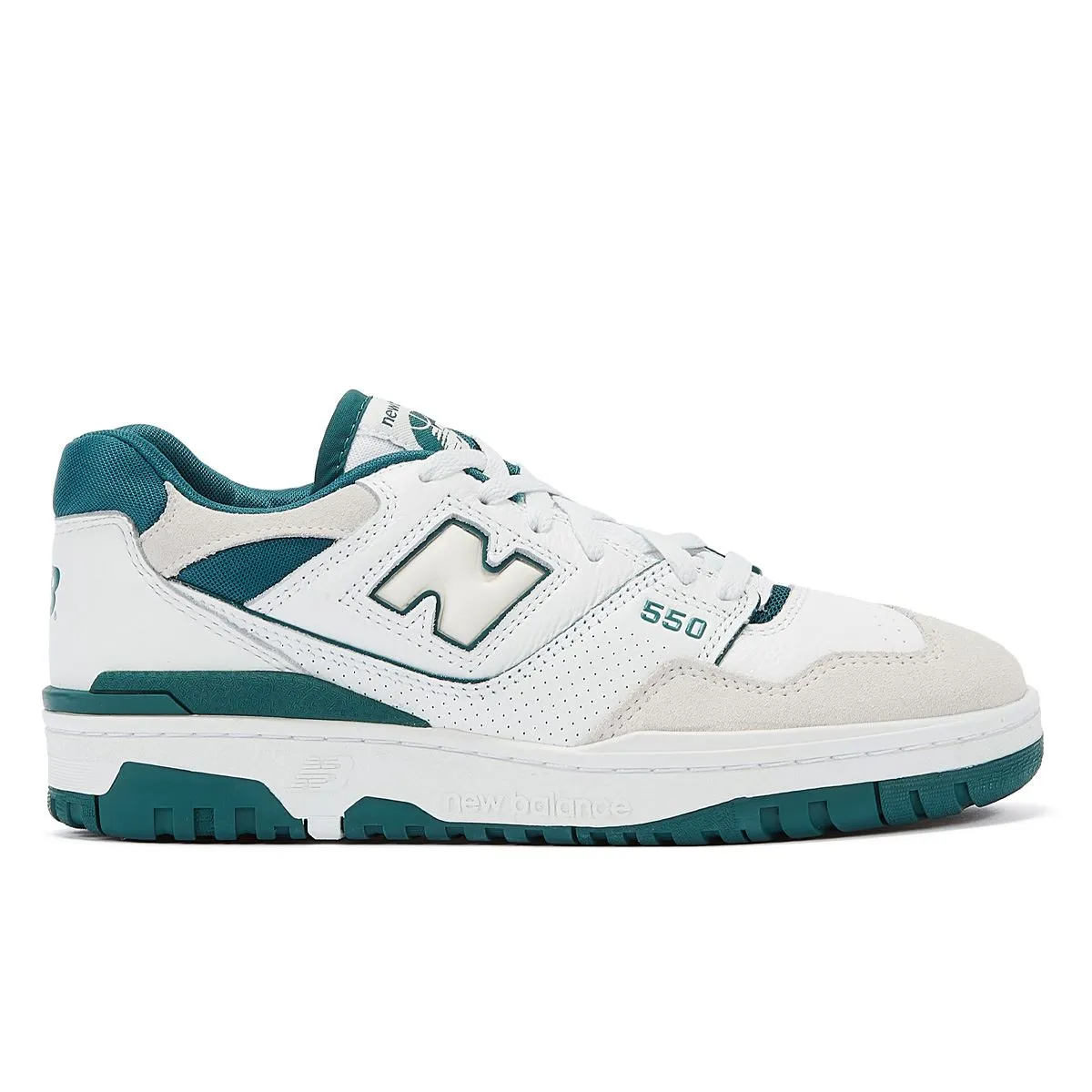 New Balance 550 White/Green Trainers