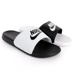 NK Benasi JDI Black and White Design Men's Slide