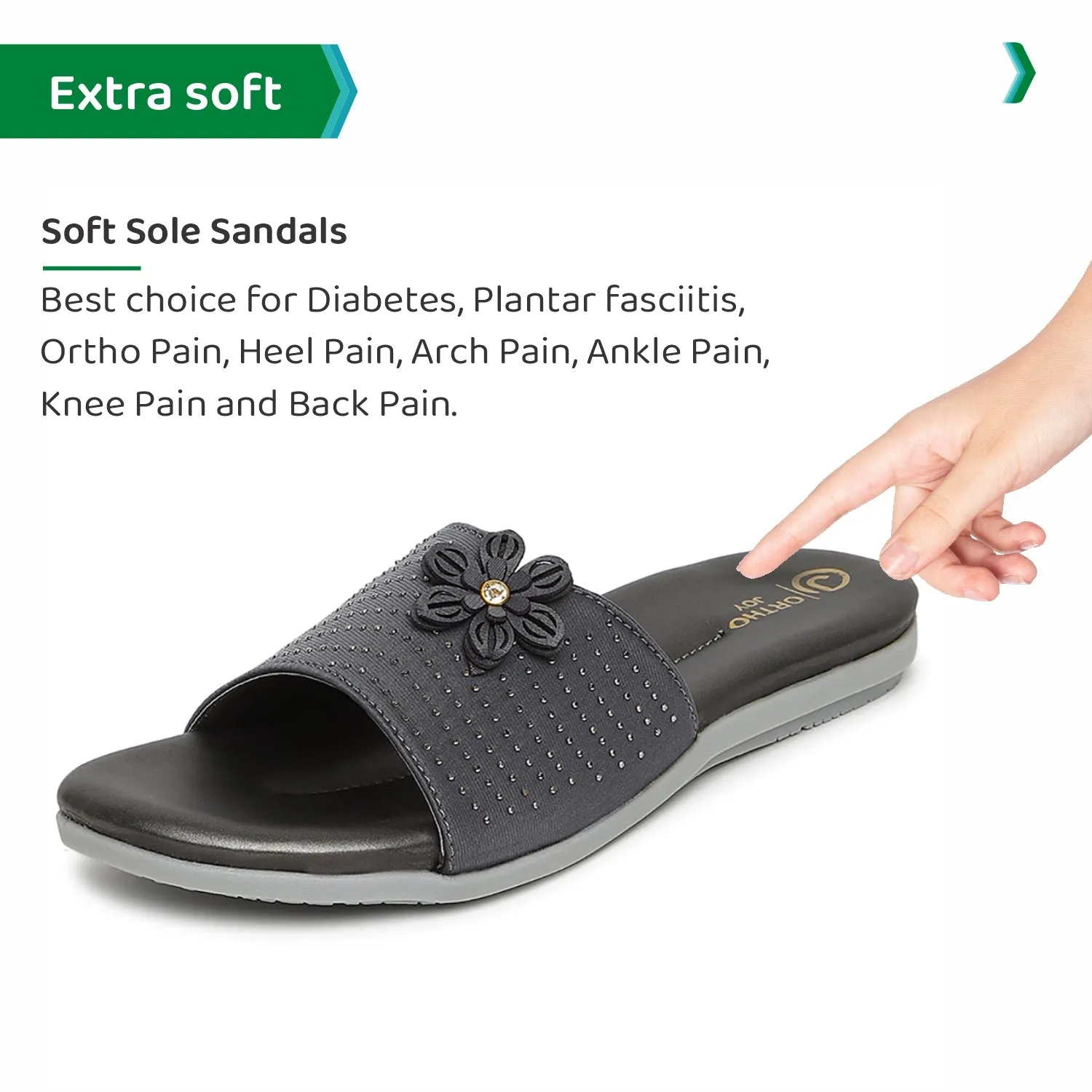 ORTHO JOY Fancy doctor Slipper  | Stylish Footwear