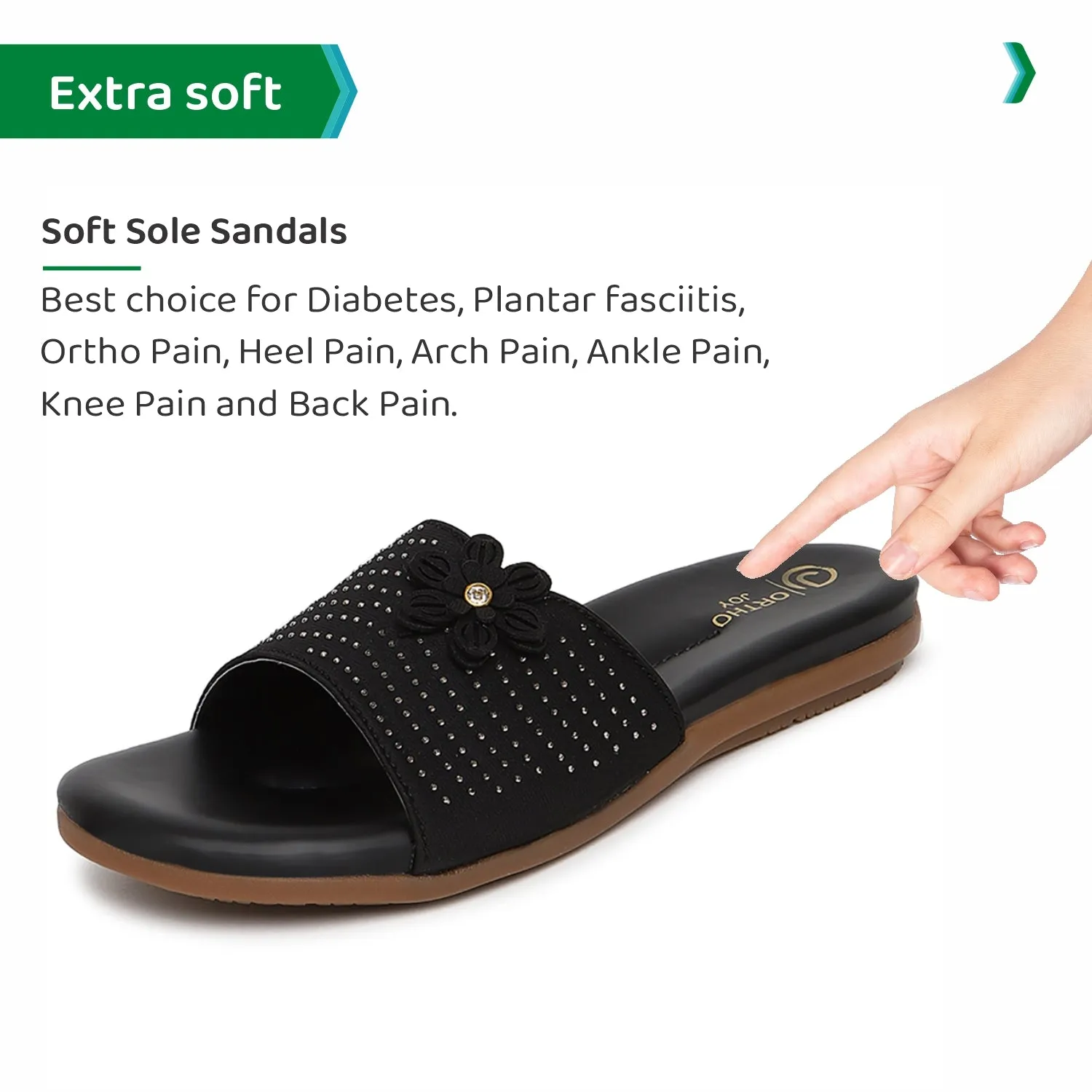 ORTHO JOY Fancy doctor Slipper  | Stylish Footwear