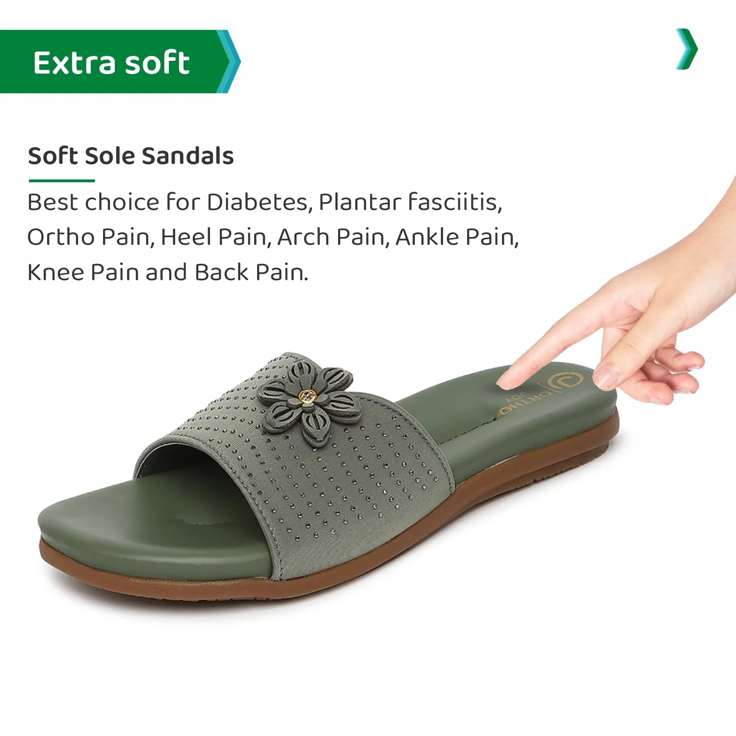 ORTHO JOY Fancy doctor Slipper  | Stylish Footwear