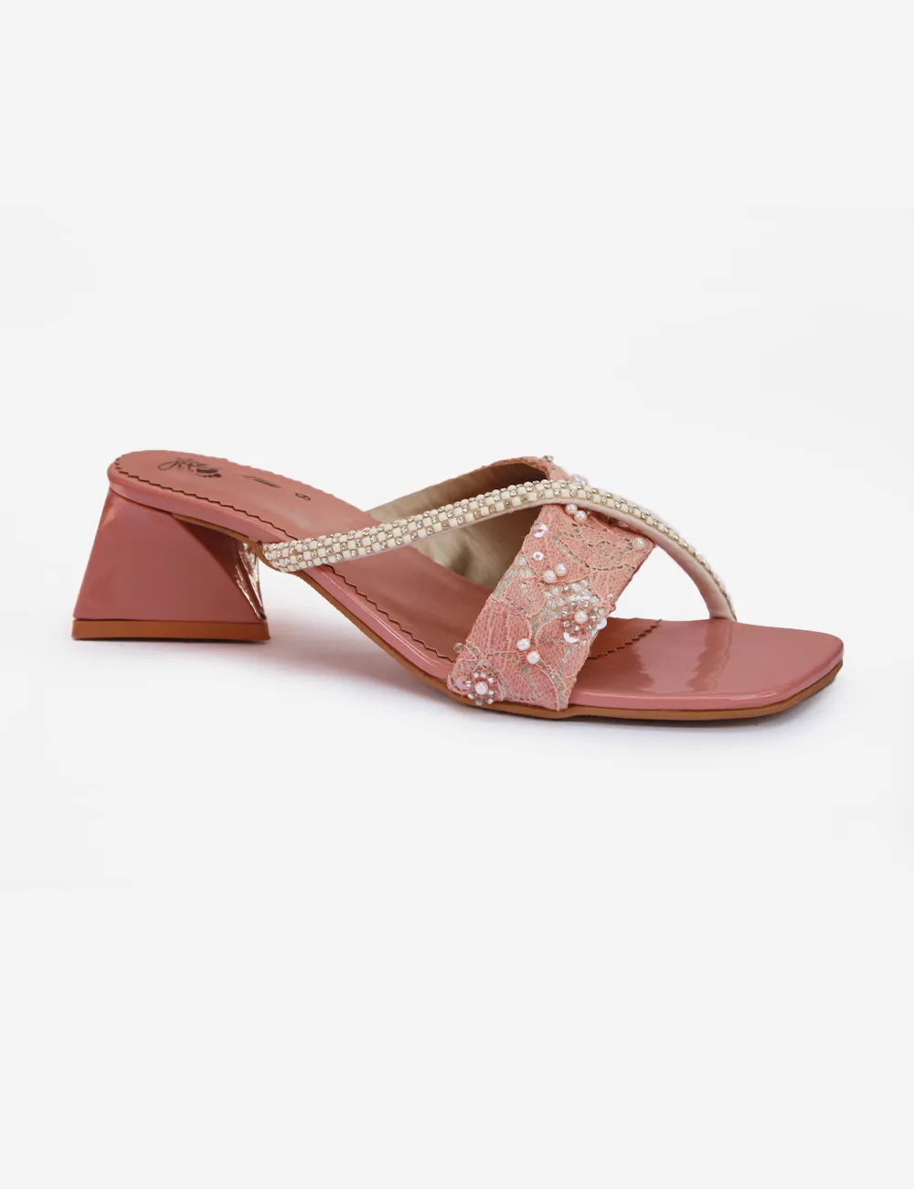 Peach | Stylish Heel Slippers for Women