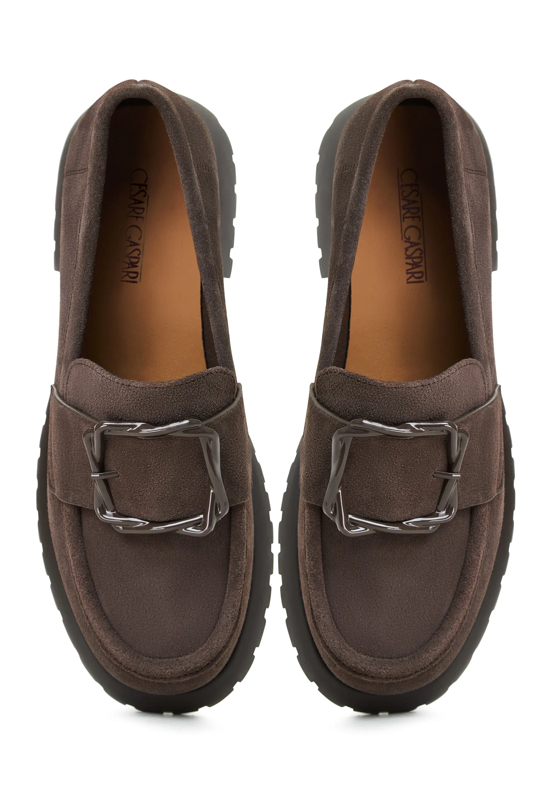 Platform Loafers Jenny - Brown