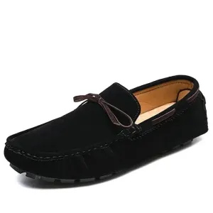 Size 38~48 New Men Loafers Moccasins Casual Genuine Leather Shoes Fashion Men Slip on Driving Shoes Summer Style For Men