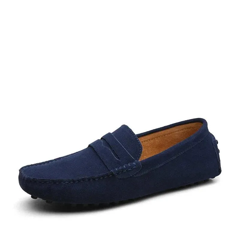 Size 49 Men Casual Shoes Fashion Men Shoes Genuine Leather Men Loafers Moccasins Slip On Men's Flats Male Driving Shoes