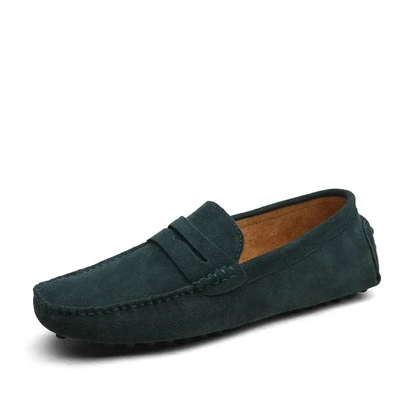 Size 49 Men Casual Shoes Fashion Men Shoes Genuine Leather Men Loafers Moccasins Slip On Men's Flats Male Driving Shoes