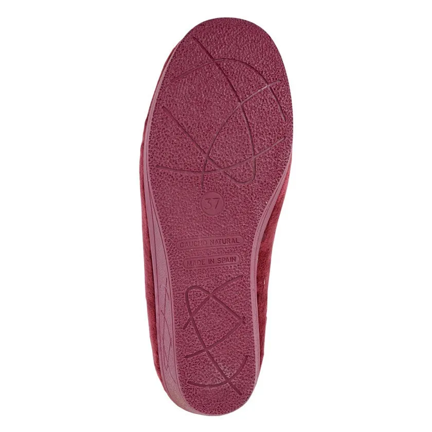 Sleepers LS843BD Dawn Ladies Red Wedge Slippers