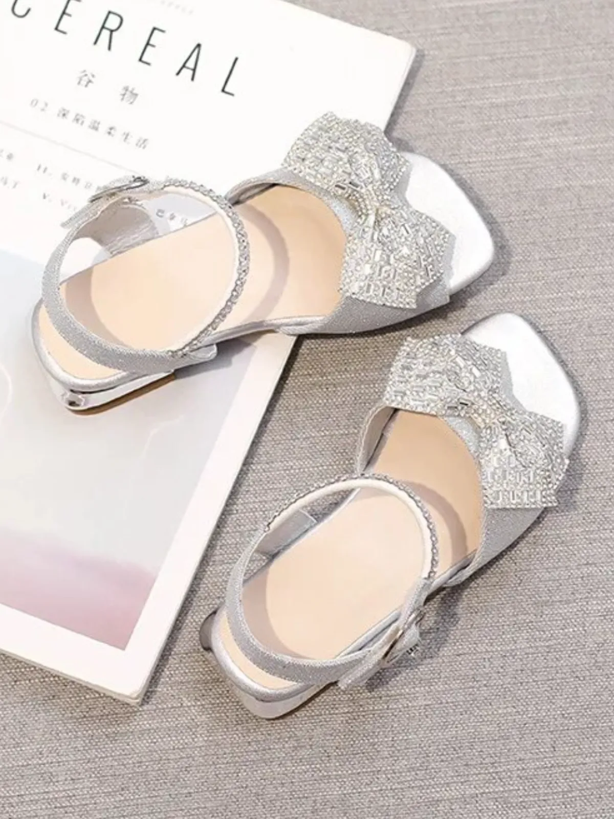 Sole-ful Star Sparkly Bow Sandals By Liv And Mia